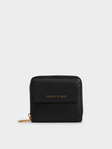 Front Flap Zip-around Mini Wallet