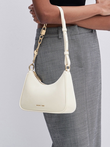 Lock & Key Chain Shoulder Bag
