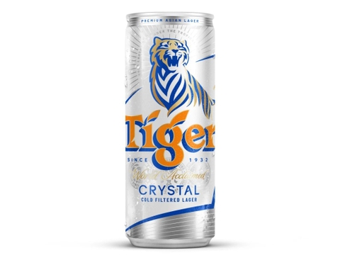 Bia Tiger bạc lon 330ml