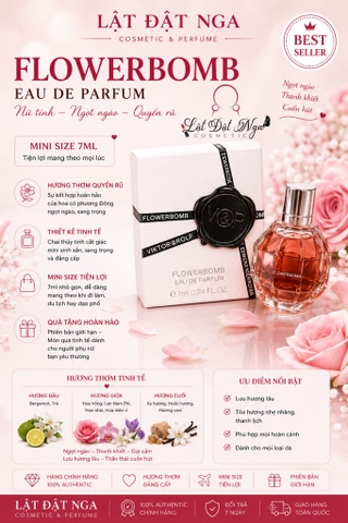 Mini - Nước Hoa Mini Nữ Viktor & Rolf Flowerbomb EDP 7ml