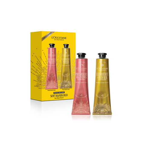 Set Kem Tay L'occitane Soft Hand Duo : Citron Bergamote +Pivoine & Camelia 75ml