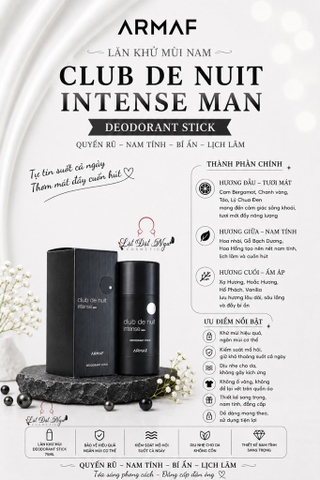Lăn Khử Mùi Armaf Club De Nuit Intense Men 75g