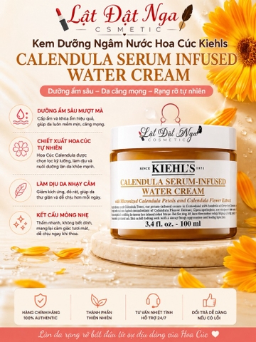 Kem Dưỡng Ngâm Nước Hoa Cúc Kiehls Calendula Serum Infused Water Cream