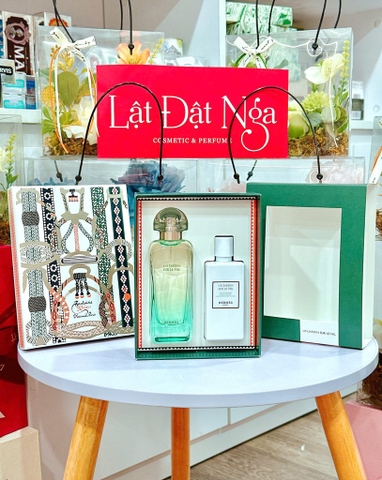Nước Hoa Hermes Un Jardin Sur Le Nil 7,5ML + Sữa Tắm 40ml