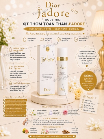 Xịt Thơm Body Nước Hoa Dior J'adore Deodorant Spray 100ml