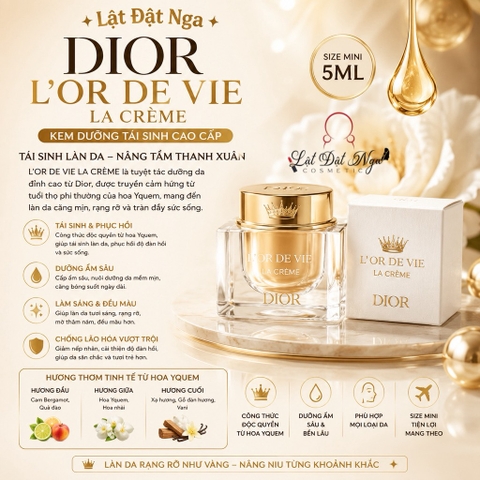 Kem Dưỡng Dior L’Or De Vie La Creme 5ml
