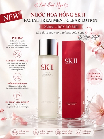 Nước Hoa Hồng SK II Facial Treatment Clear Lotion 230ml ( Box Đỏ Mới )