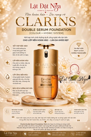 Kem Nền Dạng Serum Clarins Double Serum Foundation 30ml