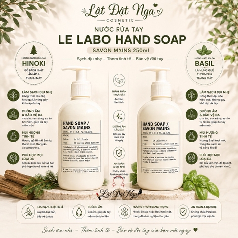 Nước Rửa Tay LE LABO Hand Soap Saon Mains 250ml