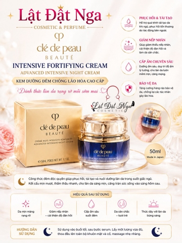NEW - Kem Dưỡng Đêm Chống Lão Hóa Cle de Peau Beaute Intensive Fortifying Cream