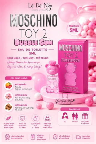 Nước Hoa Mini Moschino Toy2 Bubble Gum EDT 5ml