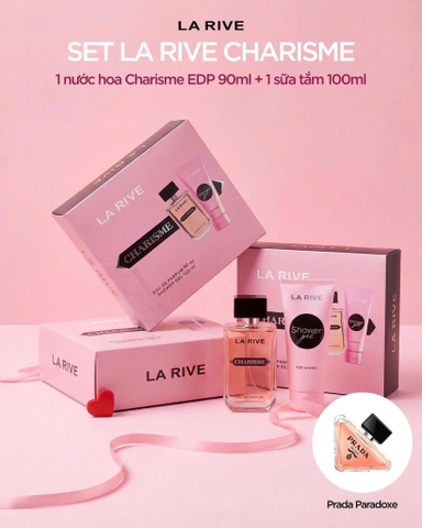 Sét Nước Hoa La Rive Charisme : Edp 90ml + shower gel 100ml