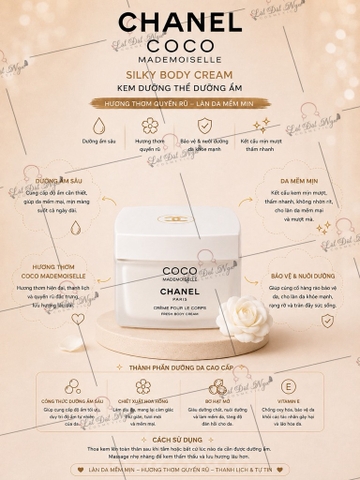 Kem Dưỡng Thể Nước Hoa Chanel Coco Mademoiselle Body Cream 150g
