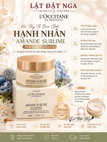 New - Hũ Tẩy Tế Bào Chết Hạnh Nhân Amande Sublime Polishing Paste 200ml