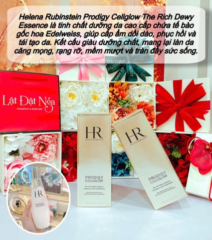 Nước Thần Trắng Da Phục Hồi, Trẻ Hóa Da Helena Rubinstein Prodigy Cellglow Rich Dewy Essence 200ml