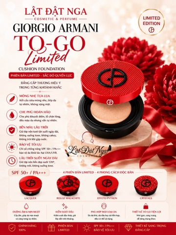 Cushion Giorgio Armani TO-GO Limited - Đỏ