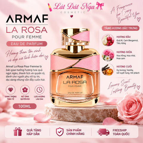 Nước Hoa Nữ Armaf La Rosa Pour Femme EDP 100ml