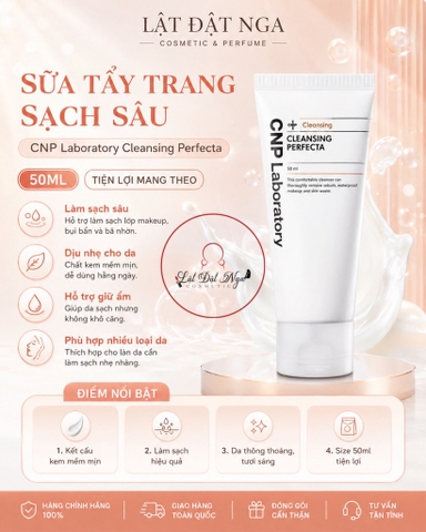 Sữa Tẩy Trang Sạch Sâu CNP Laboratory Cleansing Perfecta 50ml -3/28