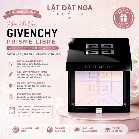 Phấn Phủ Nén Givenchy Prisme Libre 4-Color Pressed Powder 7g
