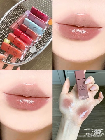 Son Bóng Dưỡng Ẩm 3CE Gummy Oil Tint 4g ( vỏ tam giác )