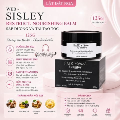 WEB - Sáp Dưỡng Và Tái Tạo Tóc Sisley Restruct.Nourishing Balm 125G - Chương Trình Tri Ân 20/10 Tặng Kèm Hộp Hoa