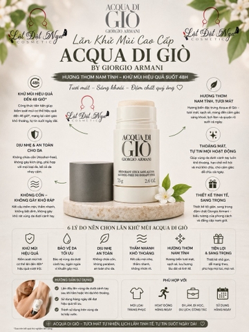 Lăn Khử Mùi Acqua Di Gio by Giorgio Armani 75g