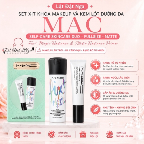 Set Xịt Khóa Makeup Và Kem Lót Dưỡng Da MAC Self-Care Skincare Duo  - FullSize