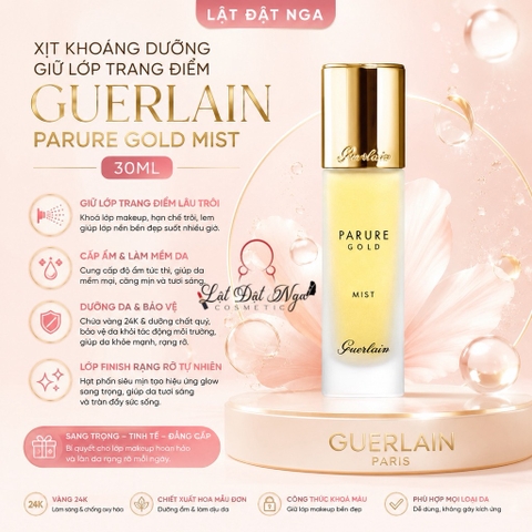 Xịt Khoáng Dưỡng Giữ Lớp Trang Điểm Guerlain Parure Gold Mist 30ml