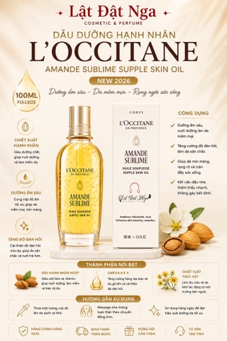Dầu Dưỡng Hạnh Nhân Loccitane Amande Sublime Supple Skin Oil 100ml ( New 2026 )