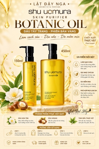 Dầu Tẩy Trang Shu - Shu Uemura Skin Purifier Botanic Oil - Vàng