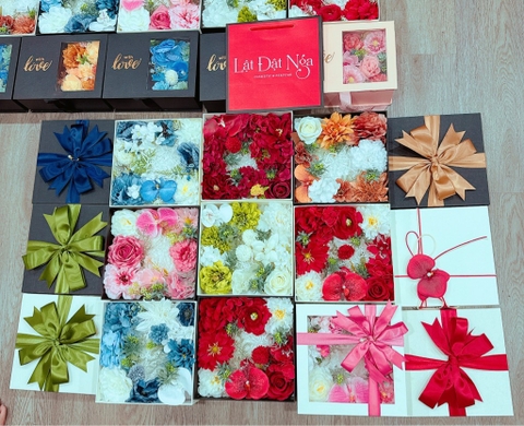 Hộp Hoa Lụa - To