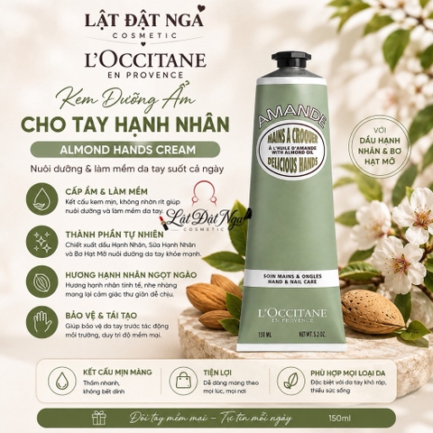 Kem Dưỡng Ẩm Cho Tay Hạnh nhân LOccitane En Provence Almond Hands Cream