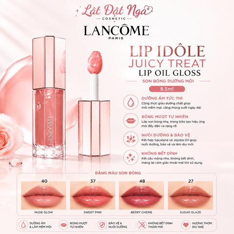 Son Bóng Lancome Lip Idôle Juicy Treat Lip Oil Gloss 8,5ml