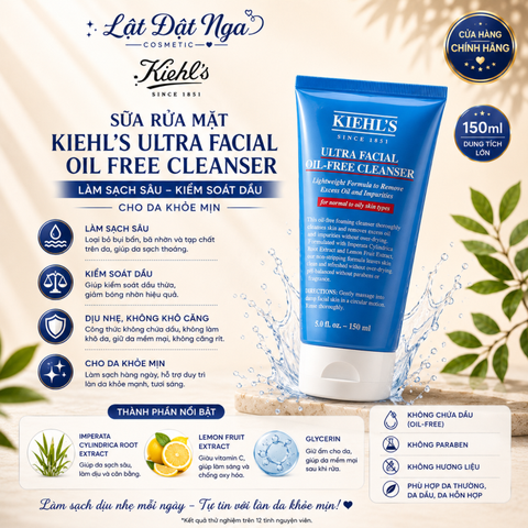 Sữa Rửa Mặt Kiehl's Ultra Facial Oil Free Cleanser