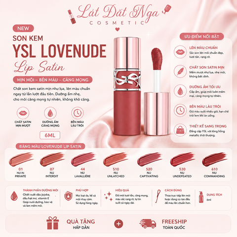 Son Kem YSL Lovenude Lip Satin 6ml