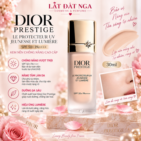 Kem Nền Chống Nắng Dior Prestige Le Protecteur UV Jeunesse Et Lumière SPF 50+ PA++++ 30ml