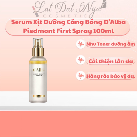 Serum Xịt Dưỡng Căng Bóng D'Alba Piedmont First Spray 100ml