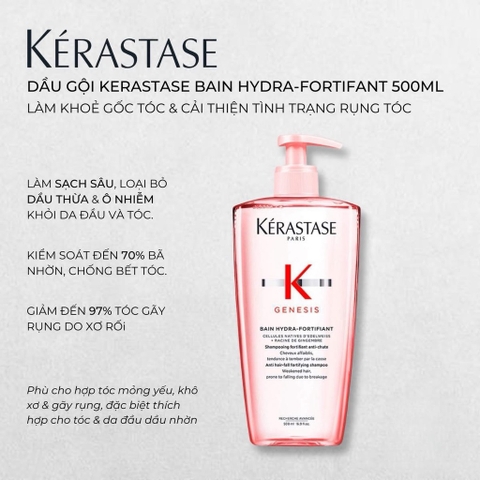 Dầu Gội Ngăn Ngừa Rụng Tóc Kerastase Genesis (Hồng nhạt)