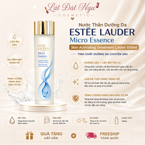 Nước Thần Dưỡng Da Estee Lauder Micro Essence Skin Activating Treatment Lotion 100ml