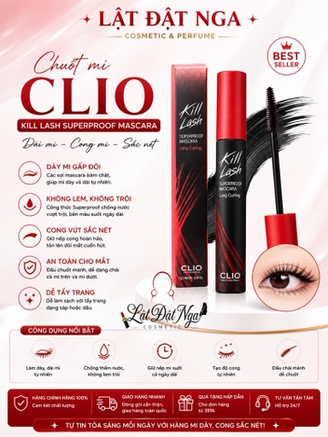 Mascara Chải Mi Chống Trôi Clio Kill Lash Superproof Mascara