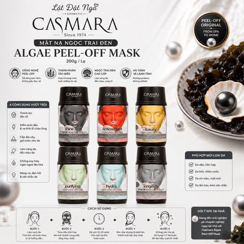 Mặt Nạ Ngọc Trai Đen Casmara Algae Peel-Off 200g