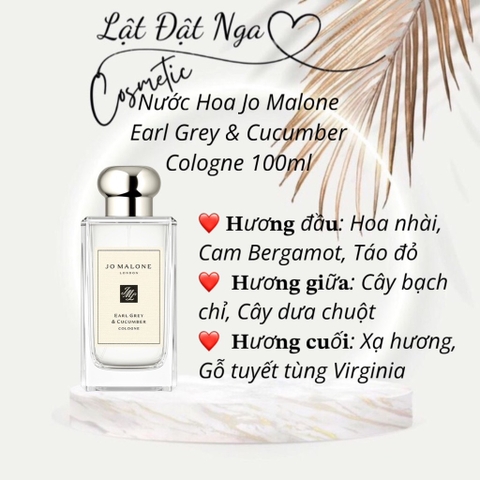 Nước Hoa Jo Malone Earl Grey & Cucumber Cologne 100ml