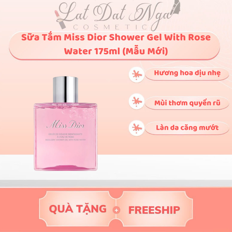 Sữa Tắm Miss Dior Shower Gel With Rose Water 175ml (Mẫu Mới)