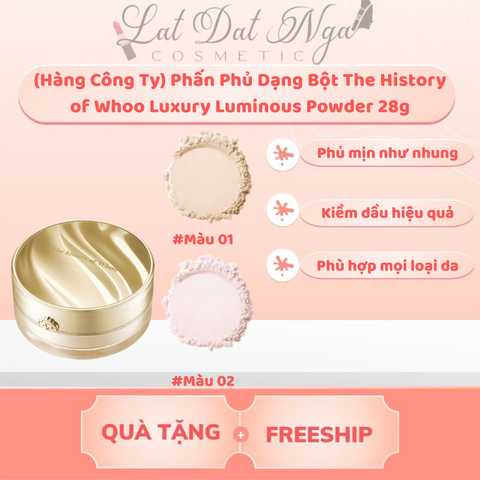 Phấn Phủ Dạng Bột The History of Whoo Luxury Luminous Powder 28g