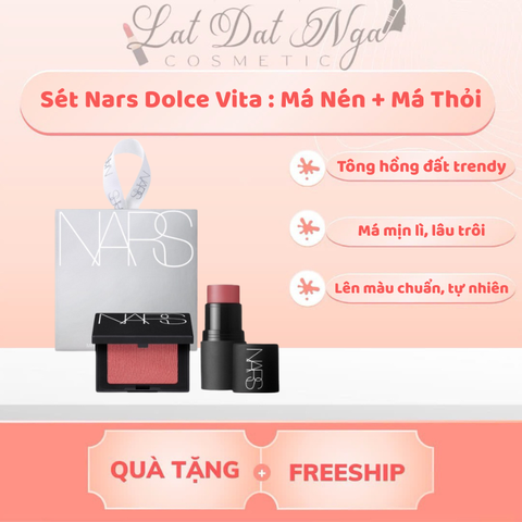 Sét Nars Dolce Vita : Má Nén + Má Thỏi
