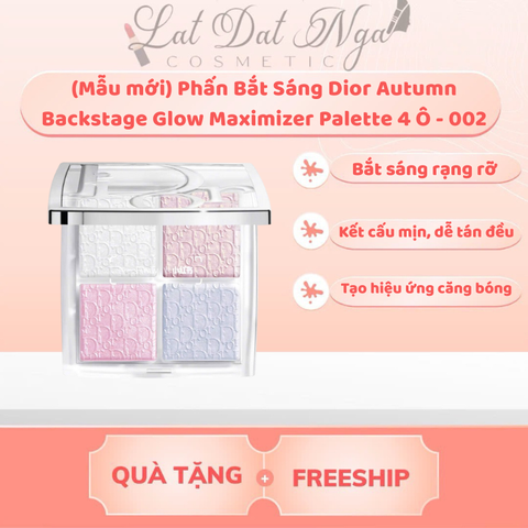 (Mẫu mới) Phấn Bắt Sáng Dior Autumn Backstage Glow Maximizer Palette 4 Ô
