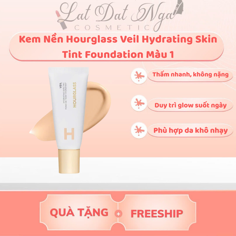 Kem Nền Hourglass Veil Hydrating Skin Tint Foundation Màu 1