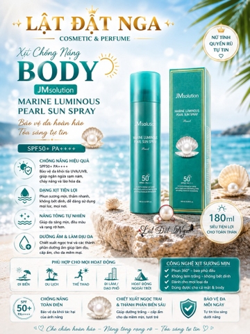 Xịt chống nắng Body JMsolution 180ml