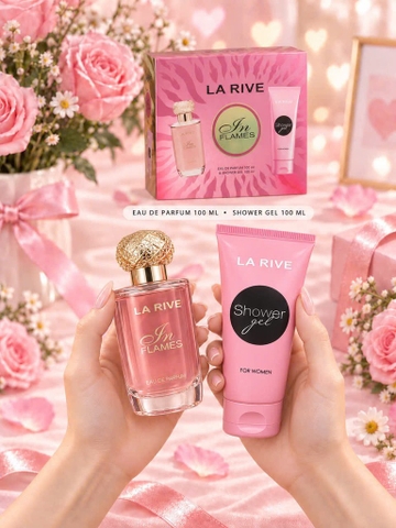 Set Nước Hoa La Rive In Flames ( Nước Hoa 100ml EDP + Sữa Tắm 100ml )