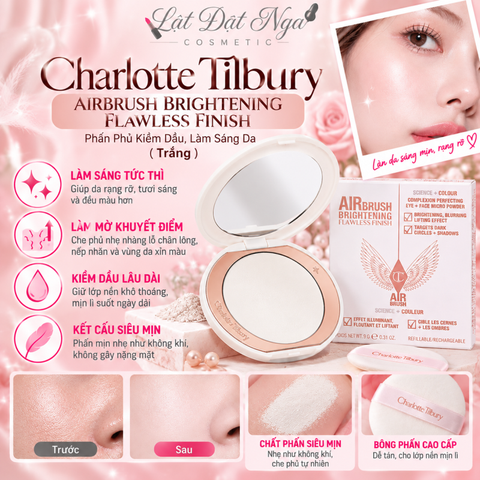 Phấn Phủ Charlotte Tilbury Airbrush Brightening Flawless Finish ( Trắng )